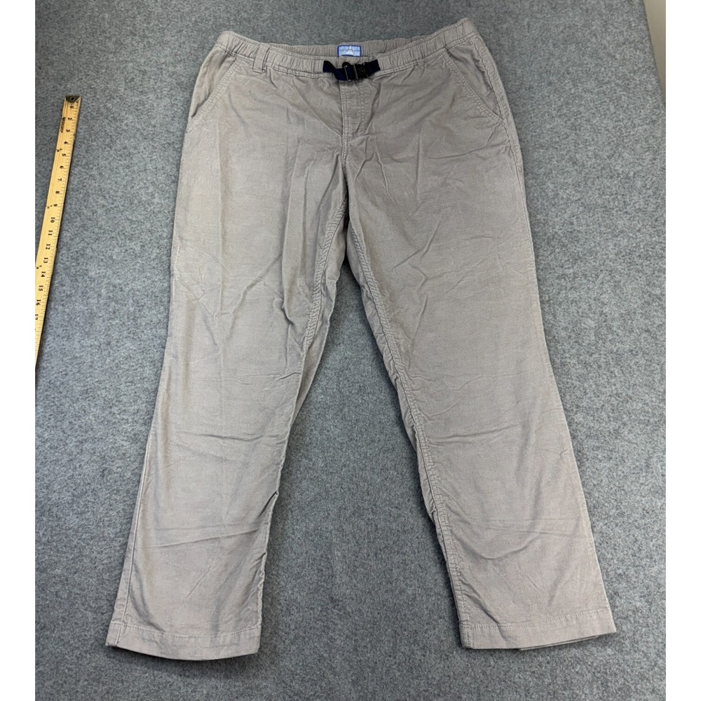 Southern Tide ST Campsite Corduroy Pants Men 38x30 Gray Stretch Casual XL 30L